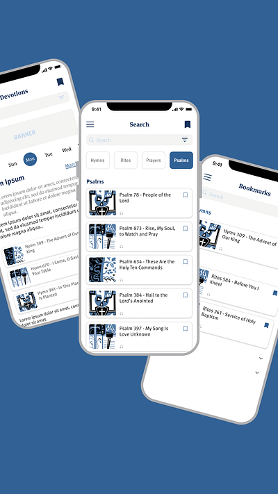 Christian Worship App ui ux