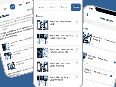 Christian Worship App ui ux