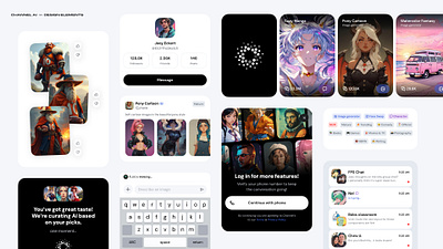 Channel AI - Design Elements layout product design prototyping system design ui ux