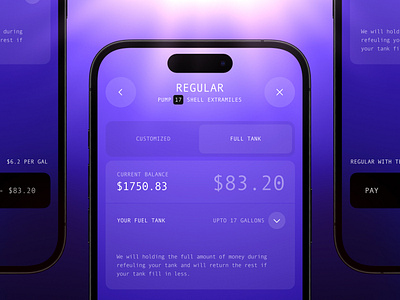 Checkout Screen for Fuel station app checkout checkout page figma fuel fuel app fuel station gas payment gas station gas station app gradient online payment pay pay later pay now payment petrol refuel ui ux