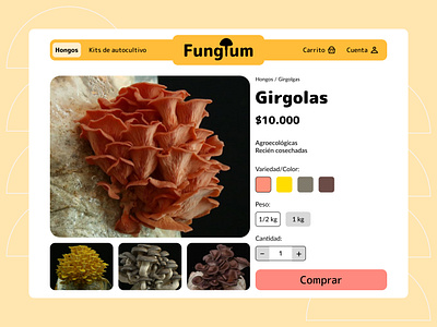 Single product figma fungi marketplace servicedesignclub singleproduct uicamp uicampw24 uidesign