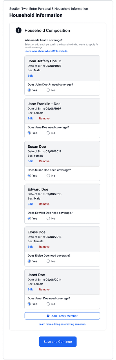 ACA Enrollment Sample