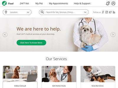 UI/UX Case Study : Veterinary Appointment Booking website case study figma graphic design logo sketch ui ux veterinary appointment website