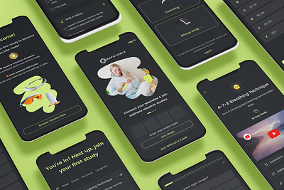 Wearable Powered Health Research branding ui ux