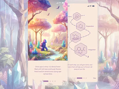 Psychadelics App ui ux