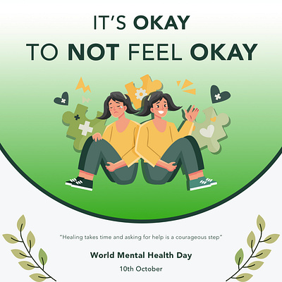 Poster : Mental health awareness design graphic design illustrator photoshop ui