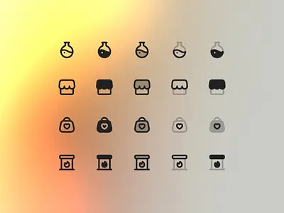 Test tube, Store, Cart, Fireplace icon | Pikaicons ux icons