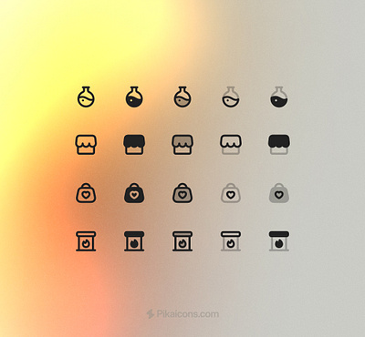 Test tube, Store, Cart, Fireplace icon | Pikaicons ux icons