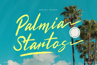 Palmia Startos | Retro Brush Script handmade