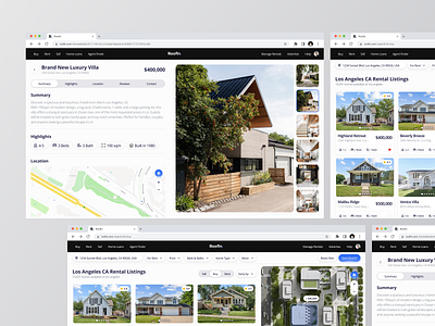 Real Estate Detail Page airbnb booking dashboard cansaas clean dashboard design interface minimal modern design product design property real estate real estate agency real estate design saas ui ux