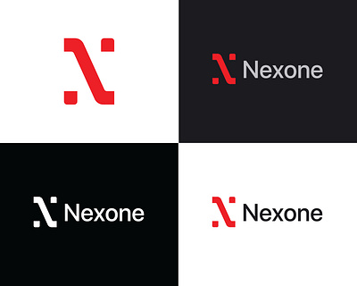 Nexone Name Logo 3d animation branding design graphic design logo motion graphics nexone ui vector