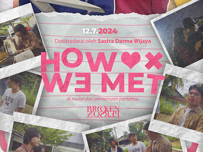 BP2P PRODUCTION // How We Met Official Poster graphic design poster production house short film poster