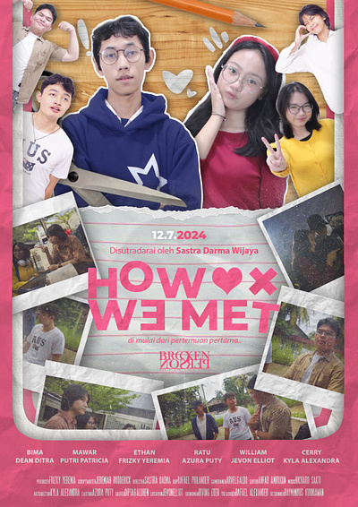 BP2P PRODUCTION // How We Met Official Poster graphic design poster production house short film poster