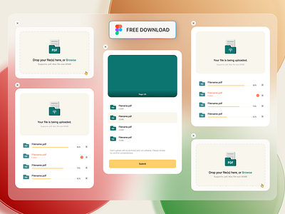 File upload figma UI kit color pallet document upload download figma file figma ui file sharing file upload free figma file free file free typography freebie pdf viewer startup typography ui upload upload page uploader ux web design