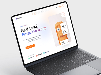 Email Marketing Platform agency branding company digital elementor email framer landing marketing page profile template ui webflow website wordpress