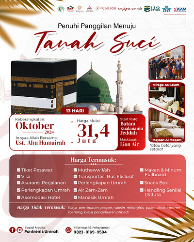 UMRAH FLAYER 2 design graphic design minimalist design modern design