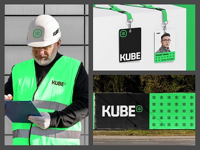 Kube : Architecture Agency - Mockups animation brand brand design brand implementation branding business card collateral design helmet id card lanyard logo mockup motion graphics name card outdoor banner pattern poster design print design supergraphic visual branding