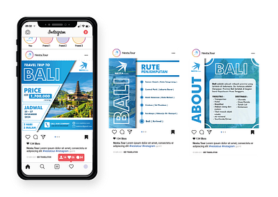 Instagram Feeds for Travel Company branding feeds graphic design logo