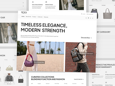 Tumi Revamp - Ecommerce Landing Page bag commerce e commerce ecommerce elegant lifestyle luxury luxury commerce marketplace product product website shop shop page shopify shopping simple store style suitcase tumi