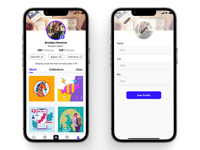Profil Page UI graphic design profilpage ui