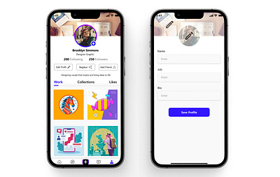 Profil Page UI graphic design profilpage ui