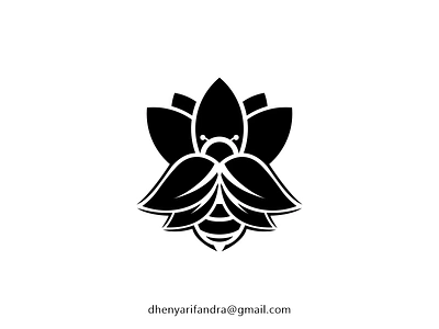 Logo Lotus and Bees Luxury bees branding design graphic design icon illustration logo lotus typography ui ux vector