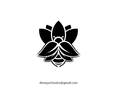 Logo Lotus and Bees Luxury bees branding design graphic design icon illustration logo lotus typography ui ux vector