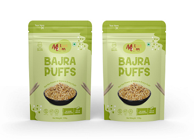 Bajra Puffs (Millet) Pouch Design bajra puff bajra puff pouch design bajra puffs packaging box design brand design branding indian food indian puffs packaging indian sncaks label design logo design millet packaging millet pouch design pouch design product design puff pouch design puffs packaging snacks