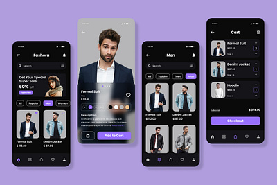 Fashora - Fashion Mobile App app application branding clothing confidence connection consumerism design dress fashionable merchandise outfit retail sale shoe shopping store stylish trendy ui