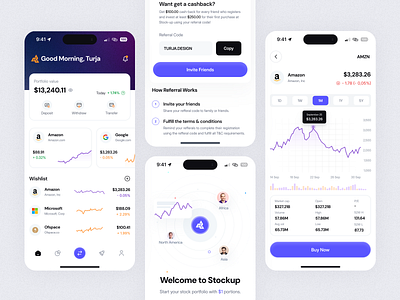 TurStock Stock Exchange App app design inspiration app version appshot best app design currency app decentralized finance exchange exchange ui design finance fintech fintech app investment app mobile app mobile design mobile exchange app payment app stock market app stock market app design trade