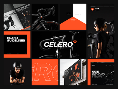 Celero Bikes - Visual Identity bicycle bike brand branding guide identity logo logo design visual visual identity