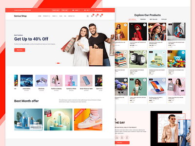 eCommerce Online Store Website business clothing cms design ecommerce fashion graphic design multivendor online store ui ux website