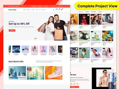 eCommerce Online Store Website business clothing cms design ecommerce fashion graphic design multivendor online store ui ux website