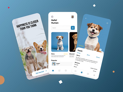 Pet Shop App Design animal cat clean design dog ecommerce minimal mobile modern online pet shop store typography ui unique ux web