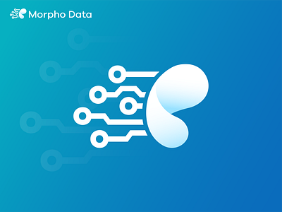 MorphoData- Logo & Brand Identity Design brain branding butterfly data design icon logo logo design logos morpho network neural technology wings