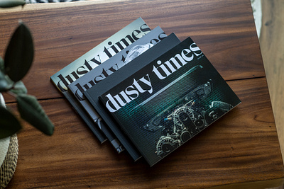 Dusty Times design graphic design illustration layout magazine print