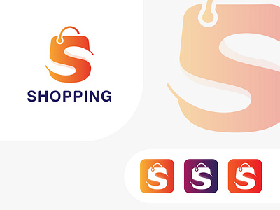 Shopping Logo design and App icon concept app icon branding buy ecommerce flat logo grocery logo logo design logo inspiration logo maker logo mark logo type minimal modern online shop retail store shop shopping shopping bag unique