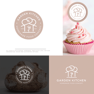 Emblem logo design for Garden Kitchen brand design branding drawn logo emblem emblem logo design food logo garden hand hand drawn logo homemade food logo icecream logo kitchen kitchen logo logo logo deisign logo designer modern logo stamp logo type