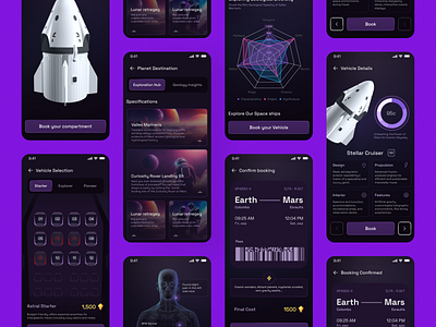 Planetary Travel App android app galaxy ios mobile app nasa planet planet app ship space space app travel travle app