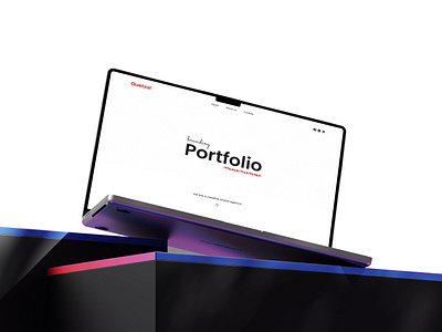 Portfolio Landing Page clean ui landing page minimalist portfolio simple ui design user experience user interface web design website