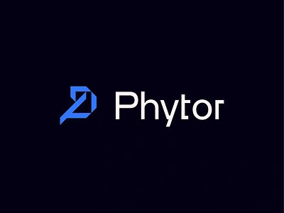 Phytor Logo abstract logo ai ai logo branding code coding data it letter p d logo logo logo design p p logo saas saas logo software tech logo technology logo web3