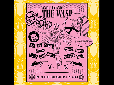 Ant-man and The Wasp 80s kid 90s 90s kid 90s rock antman antman and the wasp design digital art generation x grunge illustration illustration art illustrator ilustracion in utero lud0 lud089 nirvana punk the wasp