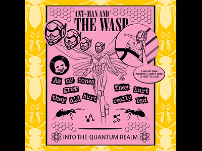 Ant-man and The Wasp 80s kid 90s 90s kid 90s rock antman antman and the wasp design digital art generation x grunge illustration illustration art illustrator ilustracion in utero lud0 lud089 nirvana punk the wasp