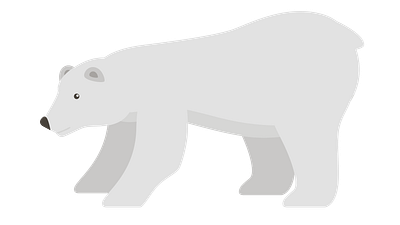 Polar Bear animal icon polar bear