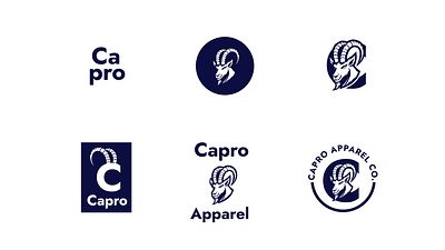 Capro Functional Wear apparel identity apparel identity design capro identity design caprowear identity fashion macot fuctional wear identity mascot mascot logo design