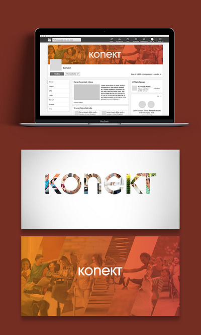 Konekt Linkedin Cover Design australia banner branding company corporate cover creative design digital employment graphic illustration layout linkedin marketing media online post social