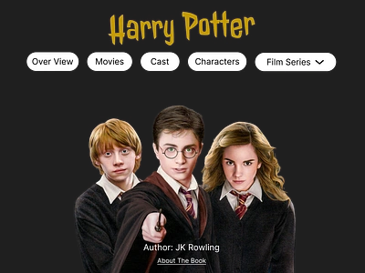 harry potter ui design