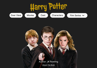 harry potter ui design