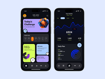 Fitness Tracker App Design Concept app ui deisgn best fitness tracker fitness fitness tracker fitness tracker app mobile app ui ui design ui design trends uiux deisgn user interface user research ux ux deisgn ux research web design