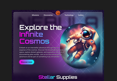 Nebula animation design figma imagination responsive space ui